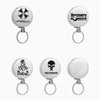 High Resilience Telescopic Steel Wire Anti-Lost Anti-Theft Key Ring(No Pattern)