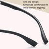 Watching Cell Phone Playing Games Anti-Blue Light Glasses Postoperative Flat Glasses, Color: Gradual Black Frame+Dark Yellow Lens