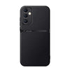 For Samsung Galaxy A15 4G / 5G Litchi Leather Magnetic Full Coverage Shockproof Phone Case(Black)