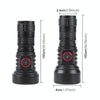 829 T40 1000LM USB Rechargeable LED Flashlight Including Battery(Black)