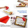 2 PCS Non-stick Cake Pad Swiss Roll Pad Baking Tools For Cakes Silicone Mat(Red)