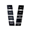 For 2005-2010 Volkswagen Touareg/Passat Steering Wheel Window AC Switch Button Repair Sticker(8pcs /Set)