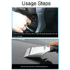 12V Multifunctional Heated Car Snow Shovel Winter Snow Removal Tools(Black+Silver)