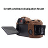 PULUZ Soft Silicone Protective Case for Canon EOS R5(Coffee)
