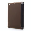 For iPad Mini 4 Airbag Horizontal Flip Leather Case with Three-fold Holder (Black)