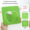 Montessori DIY Embroidery Board Kindergarten Children Cartoon Wool Stitching Material Kit, Style: Apple