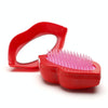Plastic Hairdressing Portable Smoothing Comb(Sexy Red)