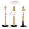 4 in 1 B Inflator Adapter French Mouth / US Mouth / UK Mouth Inflation Needle Adapter