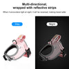 Reflective Dog Harness Vest, Breathable Nylon, Pink, Small