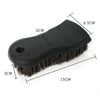 JY-26589412 Car Interior Dusting Oiling Polishing Cleaning Horsehair Brush(Black)