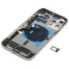 iPhone 12 Pro Max Back Cover Assembly (Black) - With Side Keys & Wireless Charging