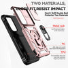 For Samsung Galaxy S25+ 5G Sliding Camshield Holder Phone Case(Rose Gold)