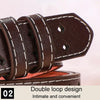 Dandali Ladies Microfiber Bottom Buckle Belt Versatile Jeans Waistband, Length: 105cm(Black)