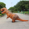 Inflatable Dinosaur Adult Costume Halloween Inflated Dragon Costumes Party Carnival Costume for Women Men(Red)