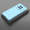 For Realme V60 5G Magic Shield TPU + Flannel Phone Case(Light Blue)