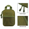 1000D Nylon Bag Outdoor Waist Fanny Pack Mobile Phone Key Mini Tools Waterproof Sport Pouch(Black)