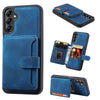 For Samsung Galaxy S25+ 5G Skin Feel Dream RFID Anti-theft PU Card Bag Phone Case(Peacock Blue)