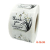 Flower Sticker Envelope Sealing Sticker Thank You Label, Size: 3.8cm / 1.5inch(K-16-38)