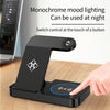 For Apple Watch B18 4 in 1 Mobile Phone / Earphone Universal Foldable Wireless Charger(Black)