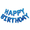 2 PCS 16 Inch Happy Birthday Letter Aluminum Film Balloon Birthday Party Decoration Specification(US Version Dark Blue)