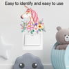 10sheets Cartoon Wall Sticker Switch Socket Beautification Decorative Sticker(KG153)