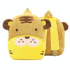 Kids 3D Animal Velvet Backpacks Children Cartoon Kindergarten Toys Gifts School Bags(Tiger)