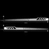 2 PCS/Set D-707 Striped Totem Pattern Car Modified Decorative Sticker(White)