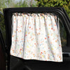 Car Heat Insulation Blackout Cartoon Cotton Sunshade(Small Floral)
