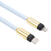 Type-C to 8 Pin Braid Data Cable Phone Anti-lost Crossbody Lanyard, Length: 1.2m(Khaki)