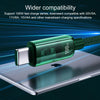 WK WDC-194 Pioneer Series 2 in 1 65W USB-C/Type-C to USB-C/Type-C+8 Pin Fast Charging Data Cable, Length: 1m(Green)