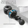 F6207 Car Rear Seat Zip Lock USB Double Head Fan, Model: Cigarette Lighter with USB