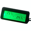 Car Inside and Outside Backlit Mini Digital Thermometer(Green)