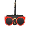 Cute And Funny PU Sunglasses Case Portable Glasses Case With Hanging Buckle, Colour: Cat Girl (Red Frame)