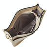 013 Leopard Strap PU Leather Single-shoulder Waterproof Crossbody Tote Bag(Beige)