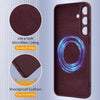 For Samsung Galaxy S25 5G Shockproof Silicone Magsafe Phone Case(Plum Color)