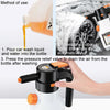 2L Car Wash Electric Foam Sprayer Rechargeable Pressurized PA Pot Electric Booster Sprayer(Grey)