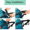 2pcs/Set Stroller Hook Extra Sturdy Carabiner(Black)