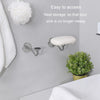 Bathroom Stainless Steel Magnetic Soap Holder Wall Mounted No Hole Soap Hanger(Adhesive-backed)