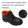 215 Microfiber Leather Anti-puncture Wear-resistant Work Shoes Smash-proof Oil-resistant Safety Shoes, Spec: Low-top (45)