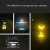 PVC Lattice Reflective Belt Generic Film Traffic Safety Facilities Anti-Collision Warning Stickers(Yellow Black)