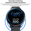 S30 1.28 inch TFT Screen Smart Wristband, Support Body Temperature Monitoring/Sleep Monitoring(Silver Steel)