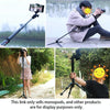 BEXIN P308 Portable Travel Outdoor DSLR Camera Aluminum Alloy Monopod Holder (Black)