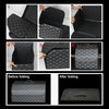 Car Trunk Foldable Storage Box, Rhombic Grid Small Size: 33 x 32 x 30cm (Beige)