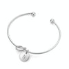Alloy Letter N Bracelet Snake Chain Charm Bracelets(White)