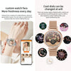 KC06 Women Menstrual Period Smart Watch Bracelet, Blood Pressure / Heart Rate Monitoring, Steel Strap(Silver)