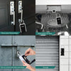 Wall Mounted Key Safe Box - Weatherproof Outdoor Key Storage (Silver/Black)