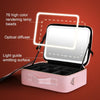 NICELAND TM1060 Large Capacity With Lamp Makeup Bag Portable, Color: Small Pink