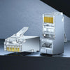 3U 100pcs / Can JINGHUA S688 Gigabit Transport Cabling Extruded Super Cat6 Dual Shield RJ45 8P8C Connector