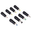 5.5x2.1mm Female to Multiple Male Interfaces 8 in 1 Power Adapters Set for HP / Sony / Acer / ASUS / DELL Laptop Notebook