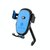 CYCLINGBOX BG-2930 Bicycle Mobile Phone Frame Plastic One-Click Lock Mobile Phone Bracket, Style: Rearview Mirror Installation (Blue